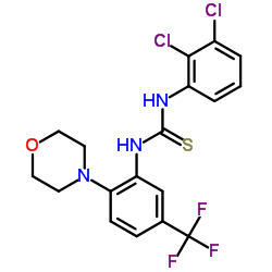 1-(2,3-Dichlorophenyl)-3-[2-(4-morpholinyl)-5-(trifluoromethyl)phenyl]thiourea结构式