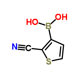 (2-Cyano-3-thienyl)boronic acid结构式