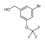 (3-bromo-5-(trifluoromethoxy)phenyl)methanol structure