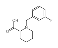1-(3-FLUORO-BENZYL)-PIPERIDINE-2-CARBOXYLIC ACID结构式