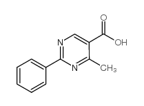 4-METHYL-2-PHENYL-5-PYRIMIDINECARBOXYLIC ACID structure