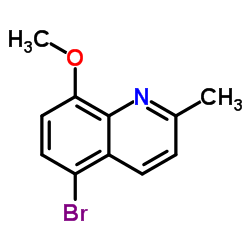 5-溴-8-甲氧基-2-甲基喹啉结构式