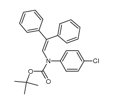 tert-butyl N-(2,2-diphenylvinyl)-N-(4-chlorophenyl)carbamate Structure