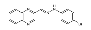 Quinoxaline-2-carboxaldehyde p-bromophenylhydrazone结构式