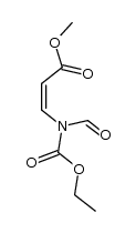 (Z)-methyl 3-(N-(ethoxycarbonyl)formamido)acrylate Structure