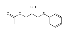 2-hydroxy-3-phenylthiopropyl acetate结构式