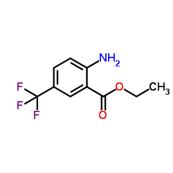 Benzoic acid, 2-amino-5-(trifluoromethyl)-, ethyl ester structure