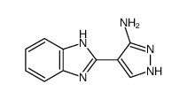 1H-Pyrazol-3-amine,4-(1H-benzimidazol-2-yl)-(9CI)结构式