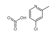 4-chloro-2-methyl-pyridine, nitrate Structure