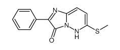 6-methylsulfanyl-2-phenyl-5H-imidazo[1,2-b]pyridazin-3-one结构式