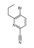 5-bromo-6-propylpyridine-2-carbonitrile结构式
