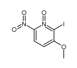 2-Iod-3-methoxy-6-nitropyridin-1-oxid Structure