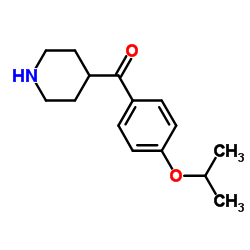 (4-Isopropoxy-phenyl)-piperidin-4-yl-methanone结构式