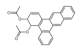 cis-3,4-diacetoxy-3,4-dihydrodibenz[a,c]anthracene Structure