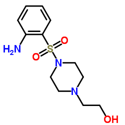 2-[4-(2-苯磺酰基)哌嗪-1-基]乙醇结构式