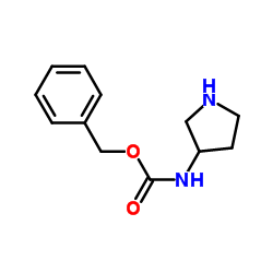 吡咯烷-3-氨基甲酸苄酯结构式