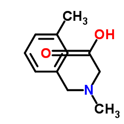 N-Methyl-N-(3-methylbenzyl)glycine Structure