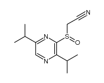 3,6-diisopropyl-2-cyanomethylsulfinylpyrazine Structure