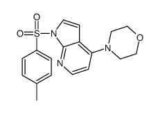 1-[(4-Methylphenyl)sulfonyl]-4-(4-morpholinyl)-1H-pyrrolo[2,3-b]p yridine结构式