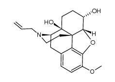 (4R,4aS,7S,7aR,12bS)-3-allyl-9-methoxy-2,3,4,4a,5,6,7,7a-octahydro-1H-4,12-methanobenzofuro[3,2-e]isoquinoline-4a,7-diol Structure