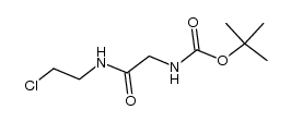 tert-butyl (2-((2-chloroethyl)amino)-2-oxoethyl)carbamate Structure