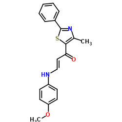 (E)-3-(4-METHOXYANILINO)-1-(4-METHYL-2-PHENYL-1,3-THIAZOL-5-YL)-2-PROPEN-1-ONE picture