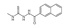4-Methyl-1-(2-naphthoyl)thiosemicarbazide结构式