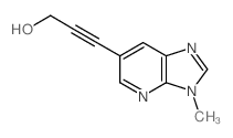 3-(3-Methyl-3H-imidazo[4,5-b]pyridin-6-yl)prop-2-yn-1-ol结构式