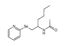 N-(1-(2-pyridylseleno)hexan-2-yl)acetamide Structure