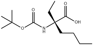 2-Boc-amino-2-ethyl-hexanoic acid结构式