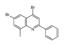 4,6-dibromo-8-methyl-2-phenylquinoline structure