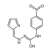 1-(4-nitrophenyl)-3-[[(E)-pyrrol-2-ylidenemethyl]amino]urea结构式