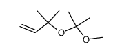 3-(1-methoxy-1-methyl-ethoxy)-3-methyl-but-1-ene结构式