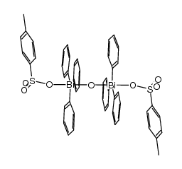 μ-oxobis[(4-methylbenzenesulfonato)triphenylbismuth] Structure