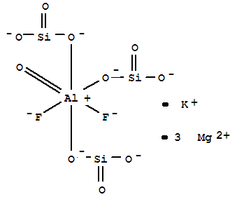 Fluorphlogopite(Mg3K[AlF2O(SiO3)3]) Structure