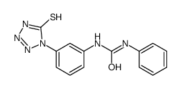 1-phenyl-3-[3-(5-sulfanylidene-2H-tetrazol-1-yl)phenyl]urea Structure