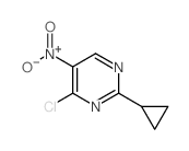 4-Chloro-2-cyclopropyl-5-nitropyrimidine结构式
