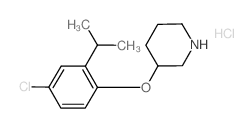 3-(4-Chloro-2-isopropylphenoxy)piperidine hydrochloride Structure