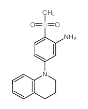 5-[3,4-Dihydro-1(2H)-quinolinyl]-2-(methylsulfonyl)aniline Structure