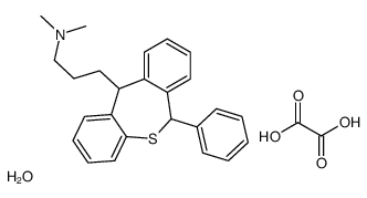N,N-dimethyl-3-(6-phenyl-6,11-dihydrobenzo[c][1]benzothiepin-11-yl)propan-1-amine,oxalic acid,hydrate结构式