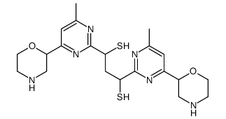 1,3-Bis(4-morpholinyl-6-methylpyrimidin-2-yl)-1,3-propanedithiol结构式