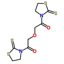 3,3'-[Oxybis(1-oxo-2,1-ethanediyl)]bis-2-thiazolidinethione Structure