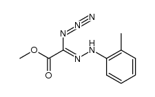 methyl 2-azido-2-(2-(o-tolyl)hydrazono)acetate Structure