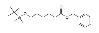 6-(tert-butyldimethyl)siloxyhexanoic benzyl ester结构式