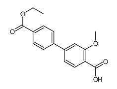 4-(4-ethoxycarbonylphenyl)-2-methoxybenzoic acid结构式