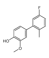 4-(5-fluoro-2-methylphenyl)-2-methoxyphenol Structure