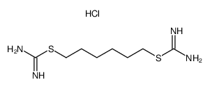 2,2'-hexane-1,6-diyl-bis-isothiourea, dihydrochloride Structure