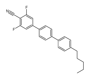 2,6-difluoro-4-[4-(4-pentylphenyl)phenyl]benzonitrile结构式
