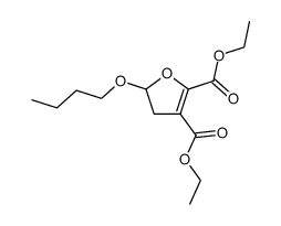 diethyl 5-n-butoxy-4,5-dihydrofuran-2,3-dicarboxylate结构式