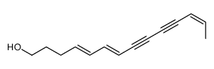 tetradeca-4,6,12-trien-8,10-diyn-1-ol结构式